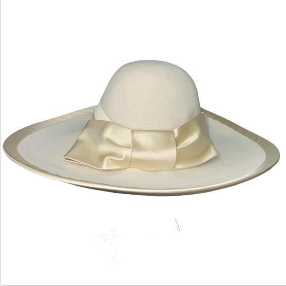 Authentic Gucci white Aurora rabbit felt Fedora sun hat size small - Picture 2 of 10